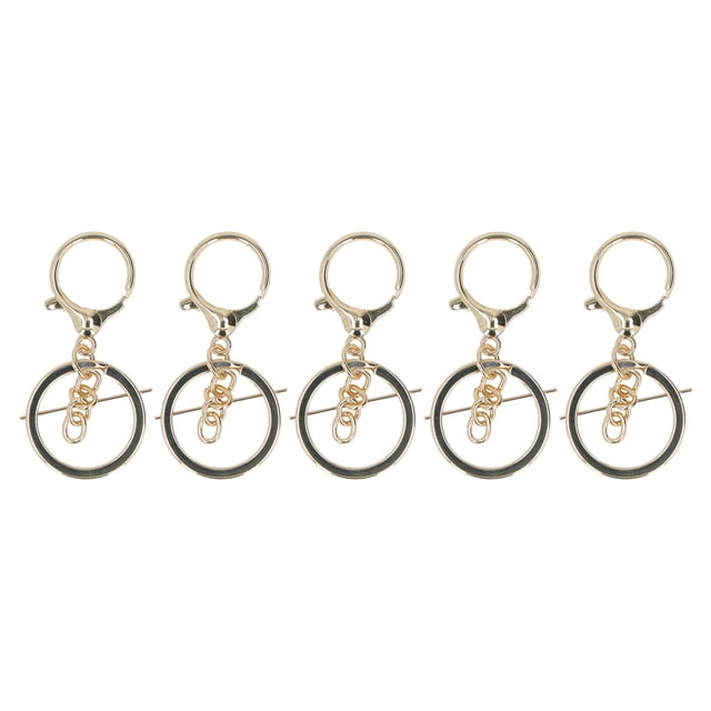 Anillos De Llavero A Granel, Material De Metal Fácil De Usar Kit De Anillos De Llavero Suministros De Llavero De Bricolaje Para Cordones Para Joyería Para Correas ANGGREK IG1216
