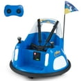 thumbnail image 1 of Costway Auto Tamponneuse pour Enfants 12 V, Rotation à 360° et Télécommande. à Batterie, pour 1,5-6 Ans. Bleu Marine, 1 of 10