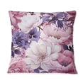 thumbnail image 3 of Designart "Purple Springtime Bloom III" Floral Printed Throw Pillow, 3 of 5