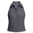 thumbnail image 4 of Favoffer Womens Casual Tank Tops V Neck Sleeveless Faux Linen Blend Solid Color Work Blouses Office Shirts for Business Meeting Daily Outdoor Weekend, 4 of 8