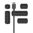 thumbnail image 1 of Desk Organizer Cable Clips - Set of 5 - Cable Management, Adhesive Silicone Cable Ties, Desk Cord Storage for Charger/Computer/Mouse/Earphone/Phone Wires etc., 1 of 6