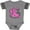 Football Heather and Smoke, variant on Inktastic Love, Care, Cure Breast Cancer Awareness Pink Ribbon Boys or Girls Baby Bodysuit