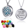 thumbnail image 1 of YOUFENG Floating Living Memory Locket Pendant Necklace Family Tree of Life Birthstone Necklaces, 1 of 7