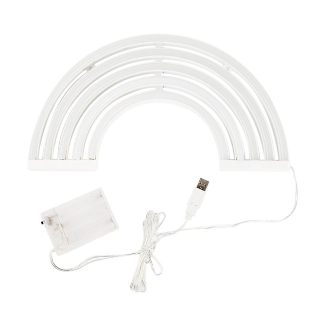 Rainbow Design Neon Colorful LED Lámpara de pared Luz nocturna con