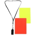 thumbnail image 5 of FUEENIRVA PVC Referee Kit with Red Card and Whistle, Compact Soccer Football Officiating Set for Game Officials, 5 of 8