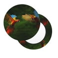 thumbnail image 2 of Vsdgher Hybrid Parrot in the Forest Print Stool Covers Round,Stretch Round Stool Covers Washable Stool Cushion Slipcover Elastic Chair Covers for 12-14 Inch Chair, 2 of 7
