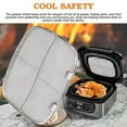 thumbnail image 4 of WOVTE Stainless Steel Splatter Shield for Ninja Foodi AG301, Air Fryer Accessories Replacement Parts for Ninja Foodi 5-in-1 Indoor Grill AG300, AG300C,AG301C, AG302, 4 of 7