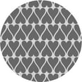 thumbnail image 1 of Ahgly Company Indoor Round Patterned Gray Cloud Gray Area Rugs, 5' Round, 1 of 6
