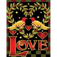 thumbnail image 1 of Taladro de pintura de diamante (DB1179) 5D DIY pájaro del amor imagen de pared redonda completa 50x70cm Hugtrwg Para estrenar, 1 of 1