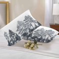 thumbnail image 3 of Outdoor Pillow Cover Pine Tree Set of 2 Waterproof Throw Pillowcases Forest White Black Decorative Patio Furniture Pillows for Couch Garden Indoor & Outdoor Use, 3 of 9