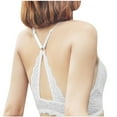 thumbnail image 2 of SHTXOZHI Women's Push Up Lace Bras Criss Cross Adjustable Strap Padded Bra Full Coverage Breathable Bras, 2 of 3