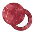thumbnail image 3 of Round Bar Stool Seat Covers, Abstract White Red Gold Marble Texture Elastic Round Chair Cover Stool Seat Slipcover Bar Stool Cushions Round Pad for 12-14 inch, 3 of 7