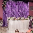 thumbnail image 6 of Purple Backdrop Curtains for Party Supplies - 9.9x3.3 ft, Pack of 3 | Foil Fringe Curtain Streamers Tinsel Backdrop for Birthday Bachelorette Party Decorations Photo Booth Props, 6 of 7