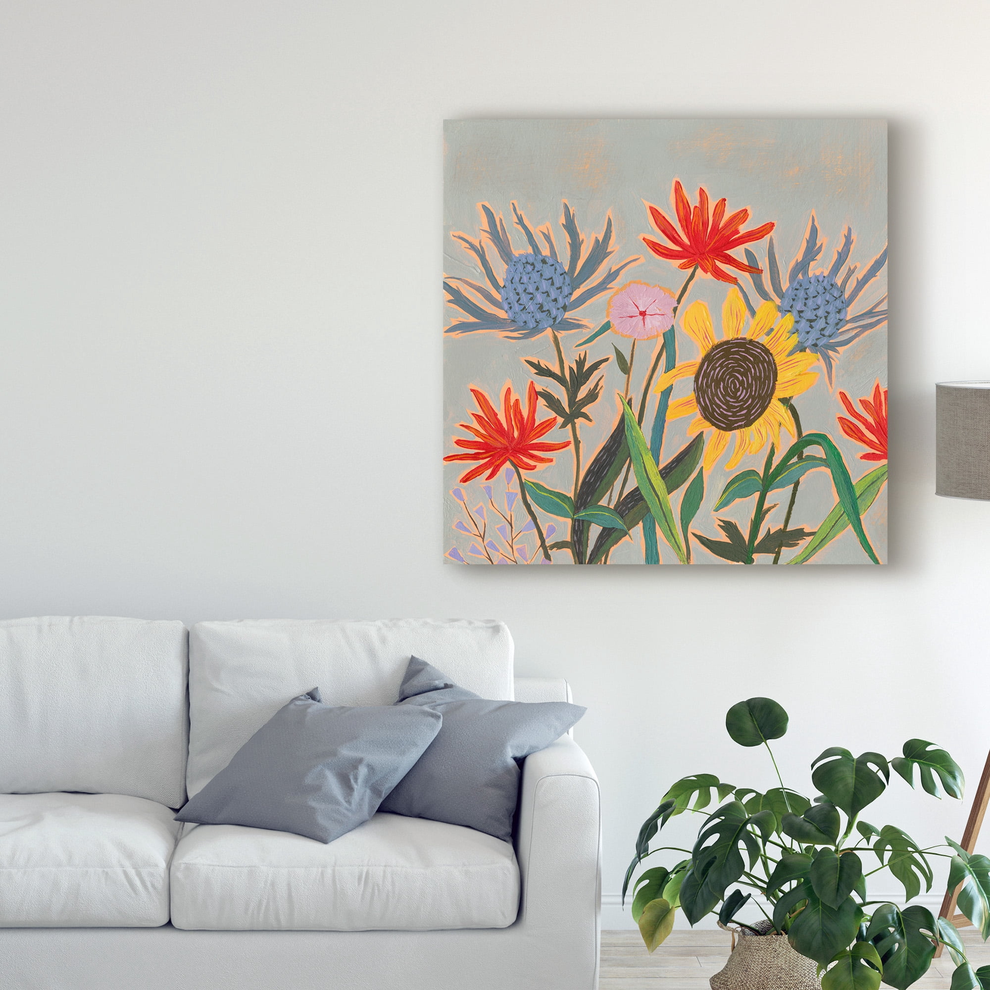 Trademark Fine Art 'Thistle Bouquet II' Canvas Art by Victoria Borges