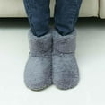 thumbnail image 2 of lionlar 1 Pair USB Electric Rechargeable Heating Slippers Heated Shoe Winter Cold grey, 2 of 8