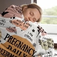 thumbnail image 2 of Pregnancy Gifts for Expecting First Time New Mom, Mommy to be, Mom Blanket with Pregnancy Daily Affirmations, Gifts for Pregnant Women Wife Daughter Friend, Expecting Mother Gift, 2 of 8