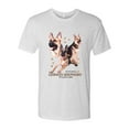 thumbnail image 2 of Wild Bobby, If It's Not a German Shepherd It's Just a Dog Gift | Mens Dog Lover Premium Tri Blend T-Shirt, Heather White, Small, 2 of 3