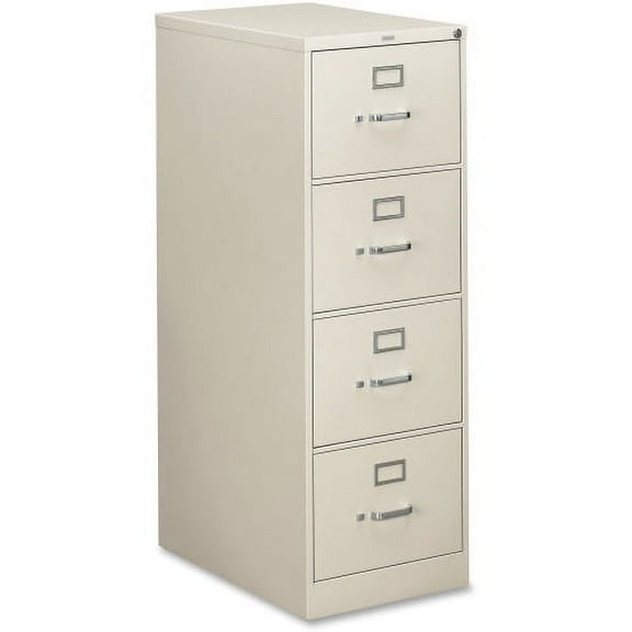 HON 310 Series 4-Drawer Vertical File 18.3" x 26.5" x 52" - 4 x Drawer(S) Legal, Security Lock