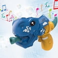 thumbnail image 4 of Musical Bubble Machine For Kids Blue Abs Automatic Bubbles Shooter With Light Effects And Included Solution Summer Outdoor Fun Toy 8.86 X 5.71 X 2.95 Inches Blue, 4 of 8