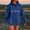 Blue, variant on EchfiProm Sweatshirt for Womens with Pockets Soft Floral Hoodies Oversized Hooded Long Sleeve Beige Pullover Womems Tunic Tops