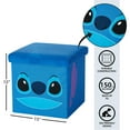 thumbnail image 3 of Disney Stitch Kids' Storage Ottoman, Blue, 15" x 15" x 15" - Multi-Purpose and Collapsible, 3 of 7