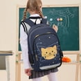 thumbnail image 7 of FORMRS Unisex School Backpack 17" Student Travel Bag with Laptop Compartment, Orange Cat Planet, 7 of 7