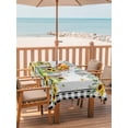 thumbnail image 2 of Outdoor Tablecloths with Umbrella Hole & Zipper, Sunflowers Rectangle Tablecloth 52x70 Inch, Spring Farmhouse Country Truck Floral Black Plaid Waterproof Table Cloth, Patio/Pool/Picnic Table Covers, 2 of 8