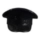 thumbnail image 1 of Sombrero de lentejuelas para novia, sombrero de fiesta brillante con lentejuelas brillantes para festivales, fiestas y fiestas. Negro, 1 of 9