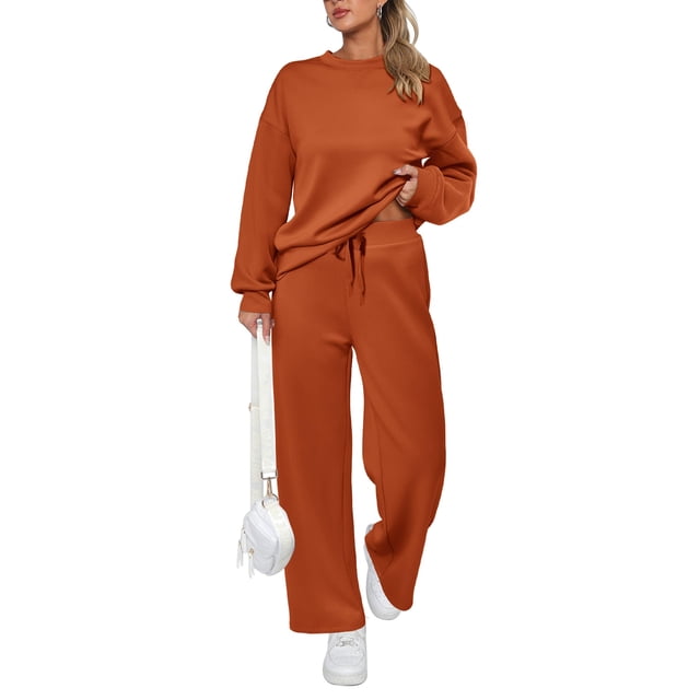 Conjunto Deportivo PRETTYGARDEN para Mujer 2 Piezas Sudadera y Pantalones Anchos XL