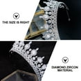 thumbnail image 3 of unbranded Silver Bride Crystal Headdress Rhinestone Crown Wedding Hair Accessories for Elegant Style, 3 of 8