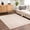 Peach, Beige / Yasuo, variant on Hauteloom Yasuo Living Room, Bedroom Machine Washable Area Rug - Contemporary - High Pile - Peach, Lime Green - 7'10" x 10'