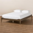thumbnail image 6 of Baxton Studio Cielle French Bohemian Antique Oak Finished Wood Full Size Platform Bed Frame, 6 of 9