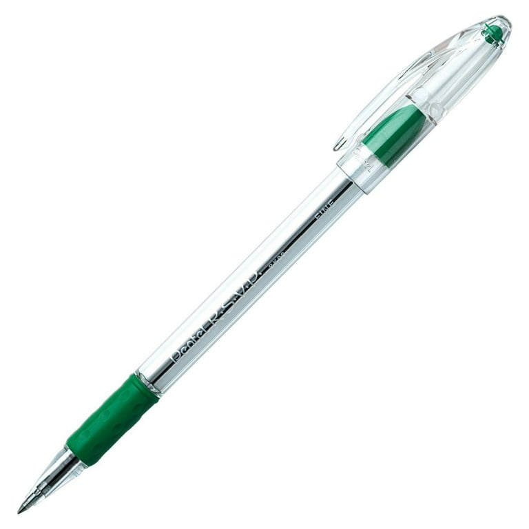 Pentel RSVP moonz 緑 RSVP Ballpoint Pen, Fine Line, Green Ink (Innerpack of 12