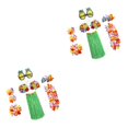 thumbnail image 4 of Sonducket Conjunto de accesorios de de hierba hawaiana, faldas largas para mujer, decoración de vestido, suministros para fiestas, accesorio de Tipo 20 2piezas Sonducket CBP582149, 4 of 5