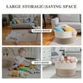 thumbnail image 4 of vbfgybxny Throw Blanket Basket for Living Room  Extra Large Cotton Rope Basket for Storage  Woven Laundry Towel Hamper with Handles  Baby Toy Storage  22&#34; x 22&#34; x 14&#34; Pillow B, 4 of 9