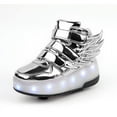 thumbnail image 4 of Roller Shoes with Wheels for Boys Girls Kids Skates Sneakers LED Light Up Rechargeable Sport Sneaker for Boys, 4 of 21