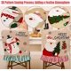 thumbnail image 4 of Fundas para sillas navideñas, mesa navideña para el hogar, fundas para sillas navideñas para decoración navideña, Festival, Cocina, 4 of 5