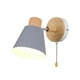 thumbnail image 1 of Aplique de pared moderno y sencillo, aplique de pared decorativo con interruptor de cadena ajustable Gris, 1 of 9