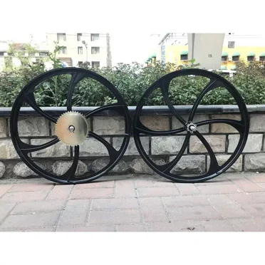 DONSP1986 26" Bike Mag Wheels Set Rims 100x120MM & 44T Sprocket-Motorized Bicycle