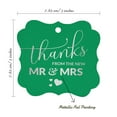 thumbnail image 7 of Inkdotpot Hang Tags Thanks From The New Wedding Favor Bracket Shape Gift Tags Real Silver Foil Bonbonniere Tag Pack Of 50, 7 of 7