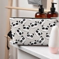 thumbnail image 5 of Picia Cute Panda Printed Leather Travel Toiletry Bag,Cosmetic Organizer, Makeup Travel Bag, Durable Travel Pouch, Compact Toiletry Bag, Travel Accessories, 5 of 6