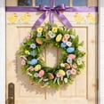 thumbnail image 4 of 17.71" Faux Eucalyptus and Mini Egg Easter Garland, Realistic Greenery with Pastel Foam Eggs for Spring Mantel and Table Decoration, Flexible Silk Leaf Holiday Vine, 4 of 9