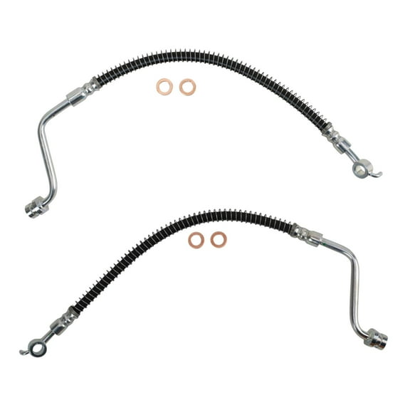 TRQ Rear Brake Hose Set BLA63882 Fits Select 2007-2012 Hyundai Santa Fe , 2011-2013 Kia Sorento