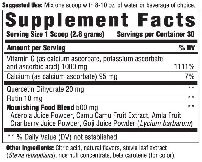 INNATE C Complete Powder - Antioxidant Vitamin C Drink Mix - Vegetarian - 30 Servings