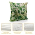 thumbnail image 4 of PHYHOO Green Plant Leaf Pillow Covers  Linen Watercolor Eucalyptus Leaves Decorative Pillow Case Spring Summer Decorations for Home Sofa Couch White, 4 of 5
