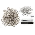 thumbnail image 2 of Metal Eyelets, Long Service Life Eyelets Rivets, Convenient Storage Daily Life Professional Craft Man Beginner Family For Leather DIY Leather Craft 12MM, 2 of 8