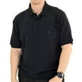 thumbnail image 2 of Classics by Palmland Short Sleeve Banded Bottom Polo Shirt with Pocket, 2 of 3