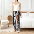 thumbnail image 4 of Balery Four Running Horses Pantalones de pijama para mujer, pijamas ultraligeros, pantalones de estar por casa-Large, 4 of 6