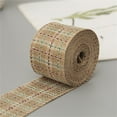 thumbnail image 2 of Christmas Ribbon Portable Party Decoration Classic Plaid House Decorations Exquisite Decorative Accessories for Celebration 5 Width 5cm, 2 of 7