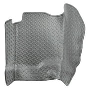 Husky by RealTruck Classic Style Series Center Hump Floor Liner Grey Compatible with 00-07 Ford F-250/F-350 w/Auto Trans, will accommodate manual transfer case shifter